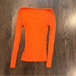 Urban Outfitters  Orange Long Sleeve Ribbed Top Photo 7