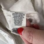 Anthropologie We The Free People Sz 25 Zip It Up Mini Denim Skirt White Distressed Frayed Hem Photo 9