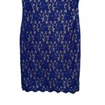 Eliza J Women’s Sz 0 Sleeveless Lace Blue Mini Fitted Sexy Dress Photo 11