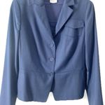 Akris Punto Akris Wool Blazer Suit Coat Jacket Slate Blue Women’s 12 Luxury Career Old Money Photo 7