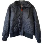 NEW BASS OUTDOOR Women's Quilted Bomber Jacket Black Size Medium Zip Front Photo 0