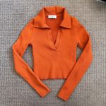 Aritzia Sculpt Knit Polo Collared Longsleeve XS Photo 0