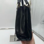 London Fog London‎ Fog Croc/Snake Embossed Faux Leather Three Pocket Large Tote Photo 4