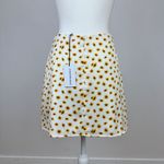 We Wore What  Satin Mini Slip Skirt Ditsy Floral Daisies Revolve Cottagecore M NWT Photo 6