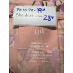 J.Jill Luxe Supima Modal Pleat Back Tee Coral Floral V Neck Short Sleeve Top XS Photo 5