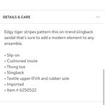 Sanuk  Tiger Stripe Slingback Sandal NEW Photo 7