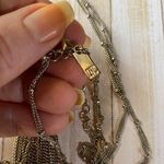 Inc NYC INC Long Silver chain CZ Tassel Necklace Photo 9