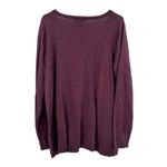 Eddie Bauer Size XXL Long Sleeve V Neck T-Shirt Purple Wool Cotton Blend Layer Photo 1