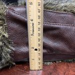 Bueno Cream Gray Brown Faux Fur Shaggy Hobo Purse Shoulder Bag Photo 10