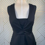 Adam Lippes Sheath‎ Dress Straight Sleeveless Pencil Wool Cashmere Black Size 0 Photo 1