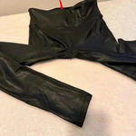 Spanx  Faux Leather Black Leggings Women’s Size S petite Photo 4