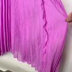 Halston Heritage Nwt  Pleated Georgette Dress Tulip Purple Sz 0 Photo 3