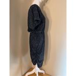 Junarose Heathered Black White Spacedye Relaxed Fit Short Sleeve T Shirt Dress S Photo 6
