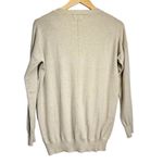 Dreamers  Sweater Womens Size Medium‎ V-Neck Cream Pullover Long Sleeve Photo 1