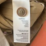 Maeve by Anthropologie Pleated Wide Leg Cropped Ankle Pants in Beige Womens sz 8 Photo 4