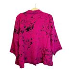 Habitat  Blouse Women's Size XL Abstract Artsy office Pink Black Photo 2