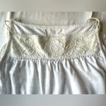 Anthropologie White Sleeveless Eyelet Lace Boho Festival Crochet Tank Top Photo 6