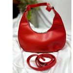 8 Other Reasons Delphine Double Buckle Shoulder bag Red / Silver Photo 9