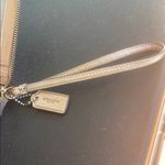 Coach Gold Metalic Phone Wristlet, EUC Front Phone section & Rear Zipper Photo 4