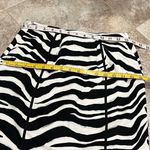 White House | Black Market WHBM Zebra Animal Print High Rise Mini Pencil Skirt Stretch Black White Size 2 Photo 4