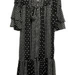 Spoon jeans black and white polka dot maxi kimono measurements in pictures Photo 0