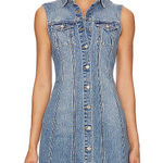 Revolve A brand lula Denim Mini Dress size medium worn Photo 0