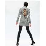 ZARA  houndstooth corset back blazer dress XS Photo 2