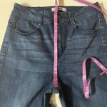 Charlotte Russe  Dark Wash High Waisted Raw Hem Skinny Jeans Size 4 GUC Photo 5