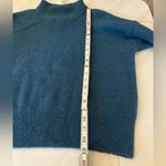Madewell Dillon Mock Neck Pullover Sweater In Blue Hematite wool alpaca blend S Photo 6