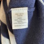 Charming Charlie blue white nautical stripe dolman short sleeve sweater large Photo 9