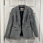 Banana Republic Gingham Blue & White Blazer Photo 1