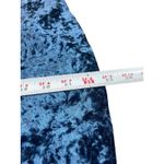 Lulus Women’s Blue Crushed Velvet Wrap Dress Size L Fit & Flare Holiday Party Photo 7