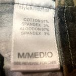 Camouflage denim hi rise shorts, ladies medium army green cotton stretch Photo 5