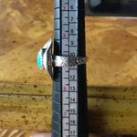 Sleeping Beauty Turquoise Sterling Silver Cowgirl Ring Size 5 Blue Photo 6