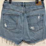 American Eagle Outfitters Light Blue mom jeans high rise Distressed Jean Shorts Photo 3