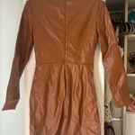 Day + Moon Brown Leather Dress Photo 1