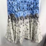 J Taylor Plus Size 18W Dress Sleeveless Fit n Flare Floral Blue White Mini 700 Photo 3