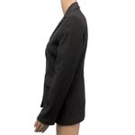 The Limited  Stretch Brown Pinstripe 2 Button Blazer Suit Jacket Womens XS New Photo 3