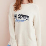 Aerie  Ski School Dropout Sweater Cream Medium Photo 0