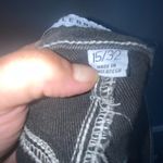 Celebrity Pink Washed Out Black Frayed Fringed Hem Mini Skirt Pockets 15/32 Photo 15