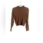 A New Day size medium women’s brown, long sleeve blouse Photo 1