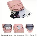 Contemporary Multiple Compartment Sling Bag Handbag Crossbody Black Audio Port Photo 7