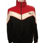 FILA Vintage 90’s Sport Color Block Striped Track Jacket FULL ZIP size XL Photo 0