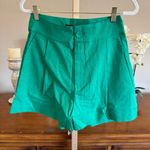 MINKPINK Virgo Green Linen Blend Pleated Shorts Size S – NWT Summer Staple Photo 1