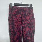 Lululemon Speed Up Crop 21” in Scatter Blossom Jacquard Garnet Black Photo 1