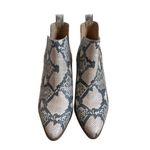 Lucky Brand  Jabilo Snake Print Leather Block Heel Western Booties Size 9.5 Photo 3