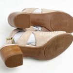 Bella Vita Pink Leather Upper Ankle Straps Open Toe Chunky Heel Sandals, Size 7 Photo 8