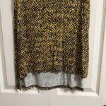 Michael Kors  Sz M Medium Yellow Snakeprint Sleeveless Chain Neck Top Shirt Photo 2