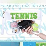 Clear Tennis Cosmetic Bag Set White Photo 3
