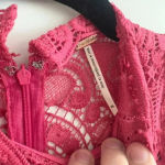 Free People 242 Pink Lace Sleeveless Mini Romper Size Medium Photo 3